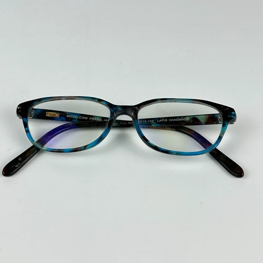 Modo Women's Eyeglasses Frame Lapis 6517‎ Blue & Black Full Rim 48-15-140 mm